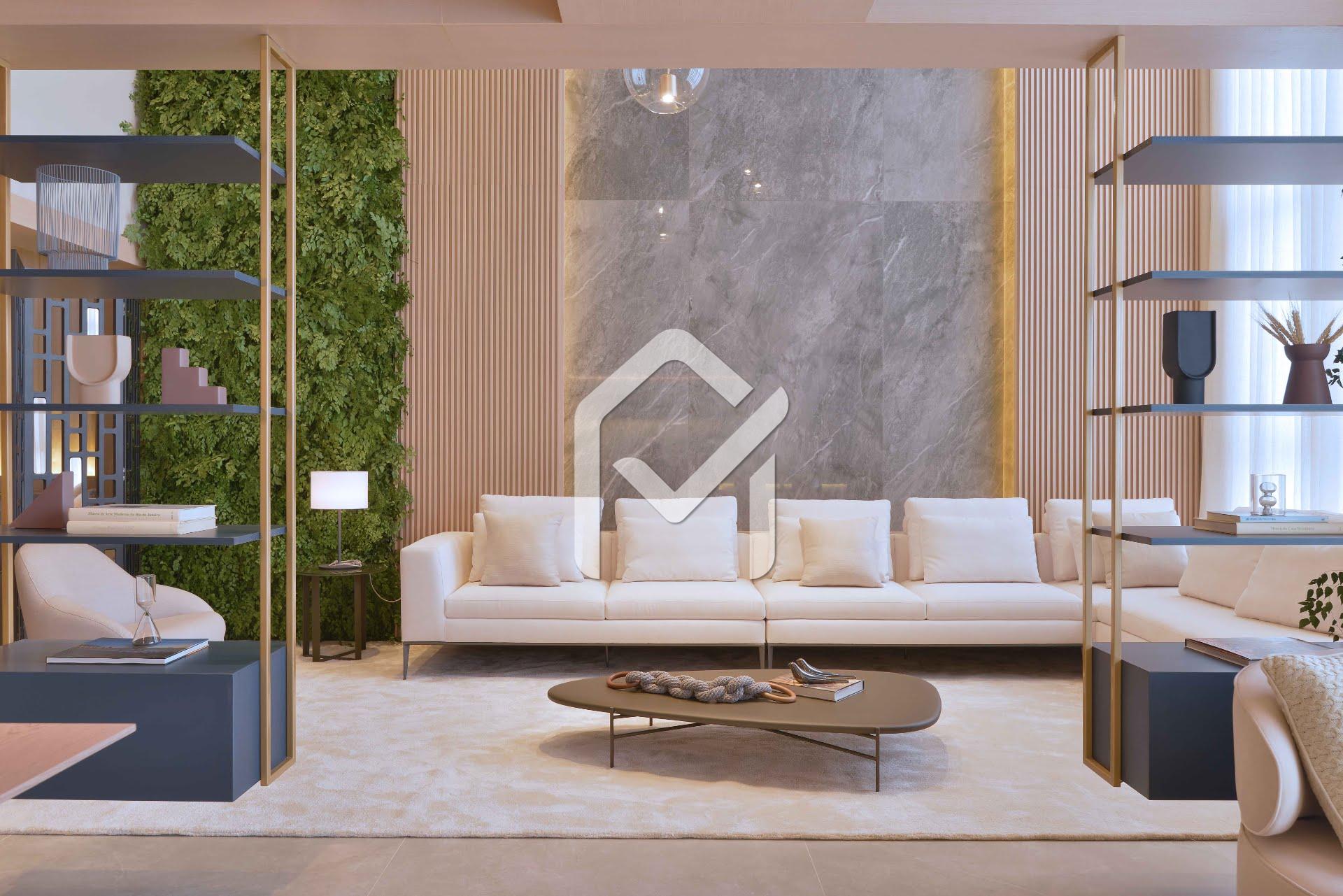 living com pe direito duplo